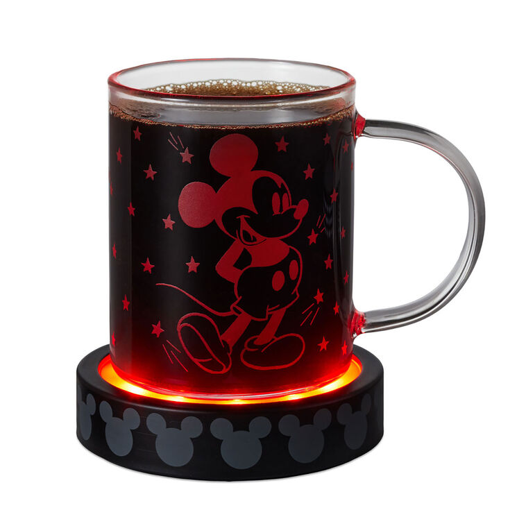 Hallmark Disney Mickey Mouse Light-Up Glass Mug with Base