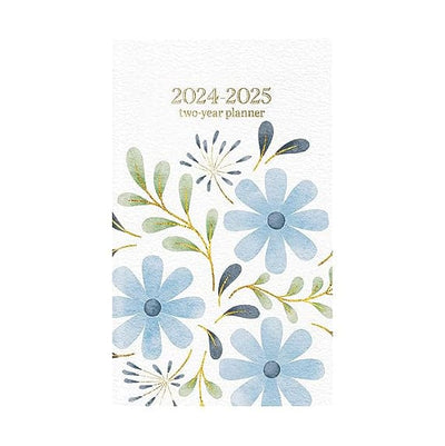 Floral 2-year pocket planner 2024-2025