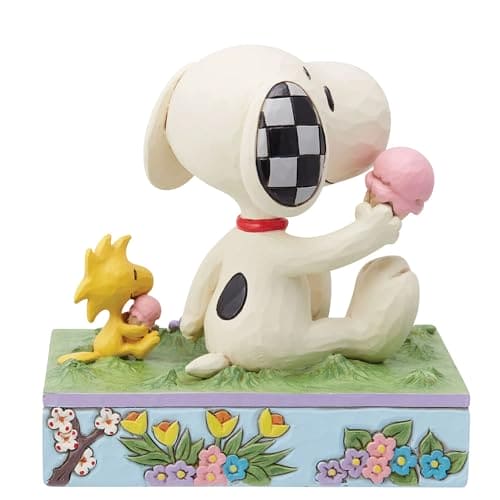 Snoopy and Woodstock Eating Ice Cream