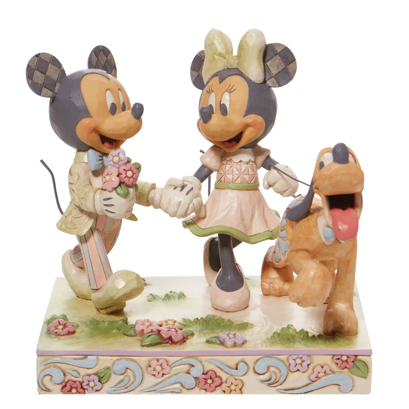 White Woodland Mickey & Minnie