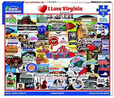 I Love Virginia 1000 pc
