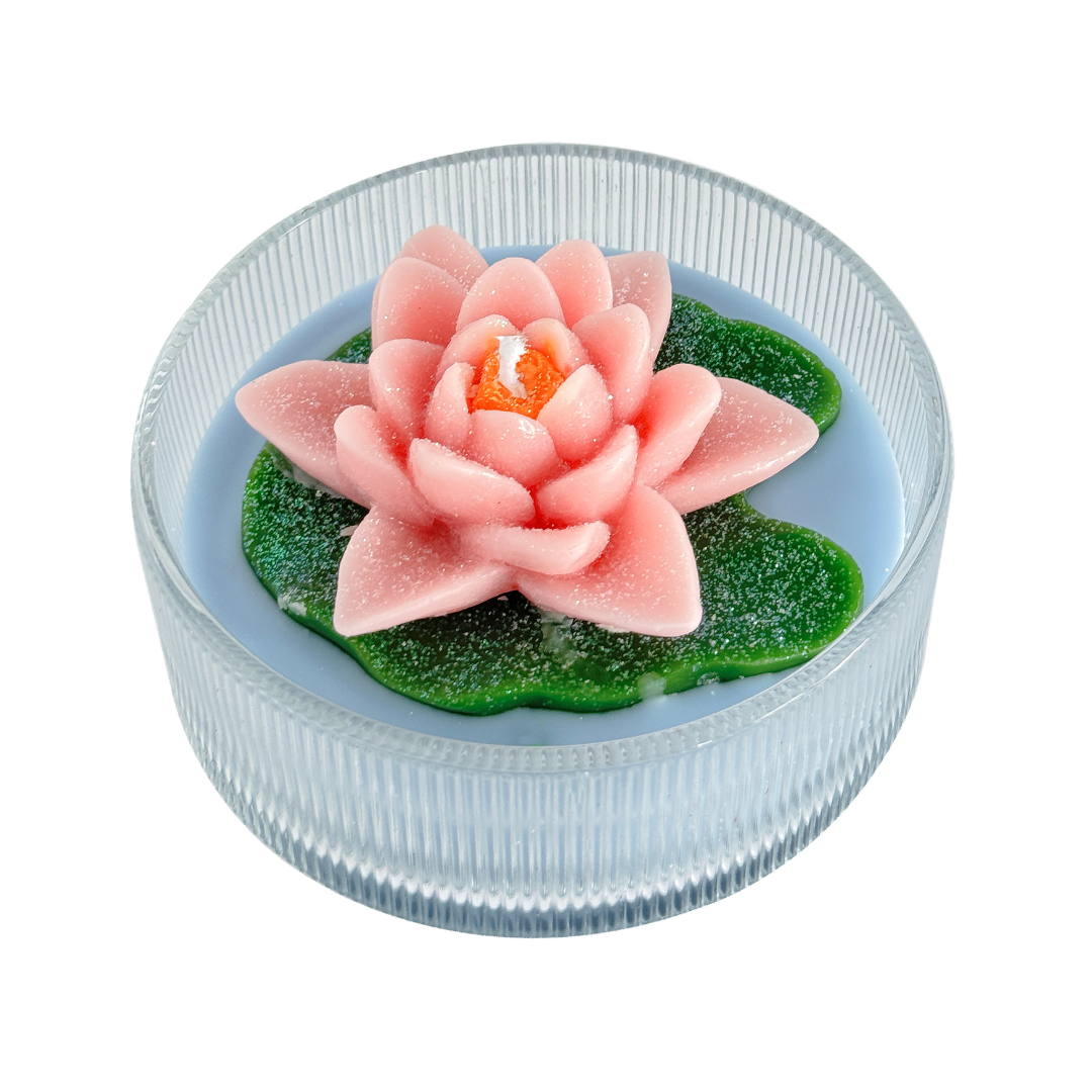 candle lily flower At Home by Mirabeau Water Lily Art Candle 12oz – Banner's Hallmark