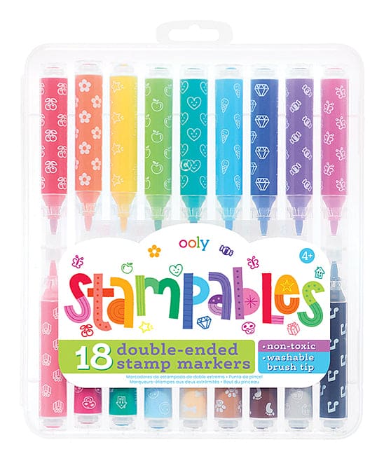OOLY Stampables Stamp Marker Set – 18 Pieces – Banner's Hallmark
