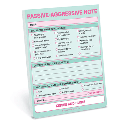 Nifty Notes- Passive Aggressive