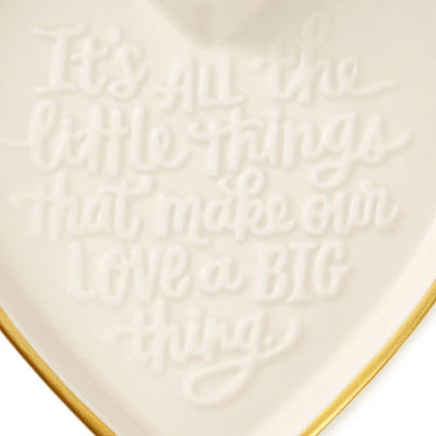 All the Little Things Heart-Shaped Trinket Dish