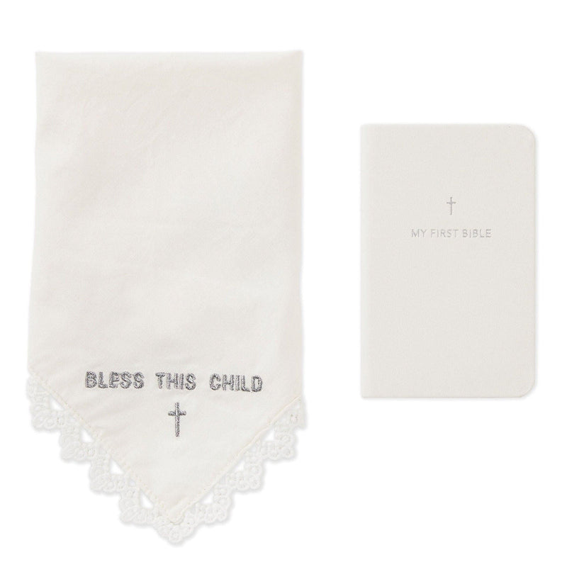 My First Bible Book and Commemorative Handkerchief Set