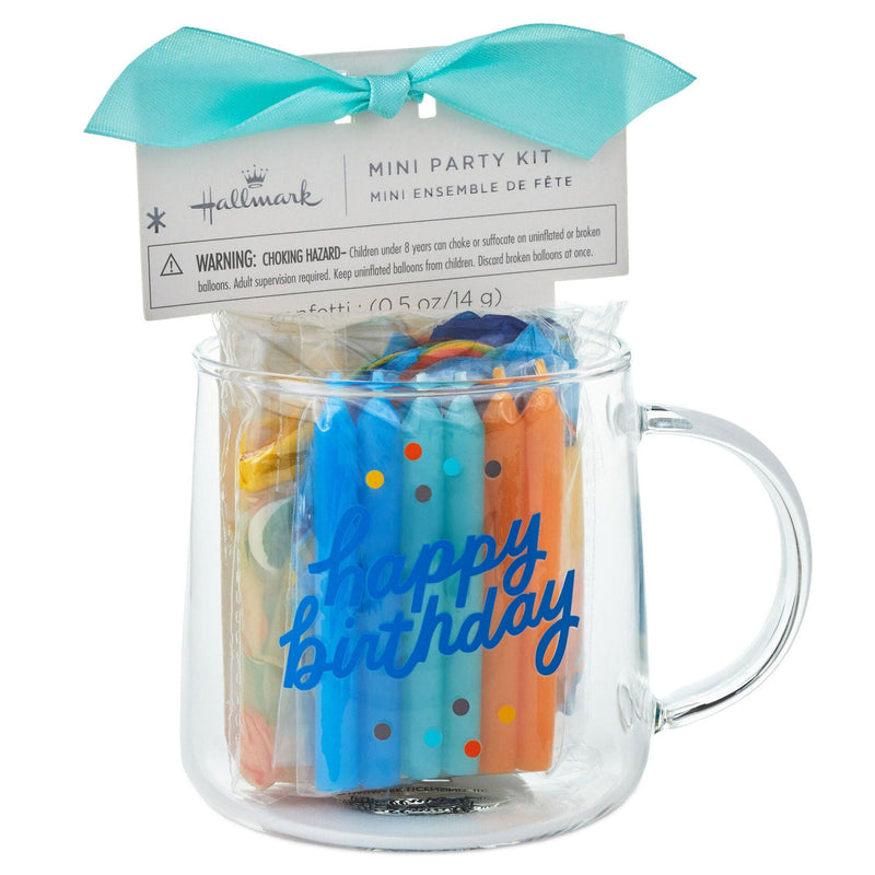 Happy Birthday Glass Mug Party Kit