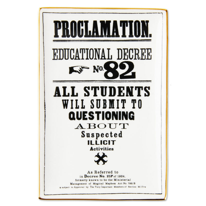 Harry Potter Proclamation 82 Trinket Tray