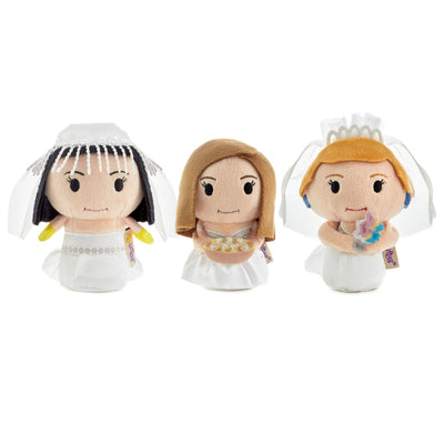 Friends Monica, Rachel and Phoebe in Wedding Dresses Plush, Set of 3