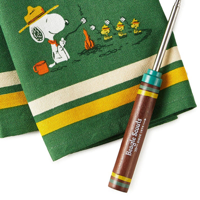Beagle Scouts Tea Towel and S'mores Fork, Set of 2