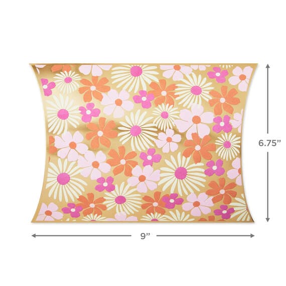Pink and Orange Floral Pillow Box