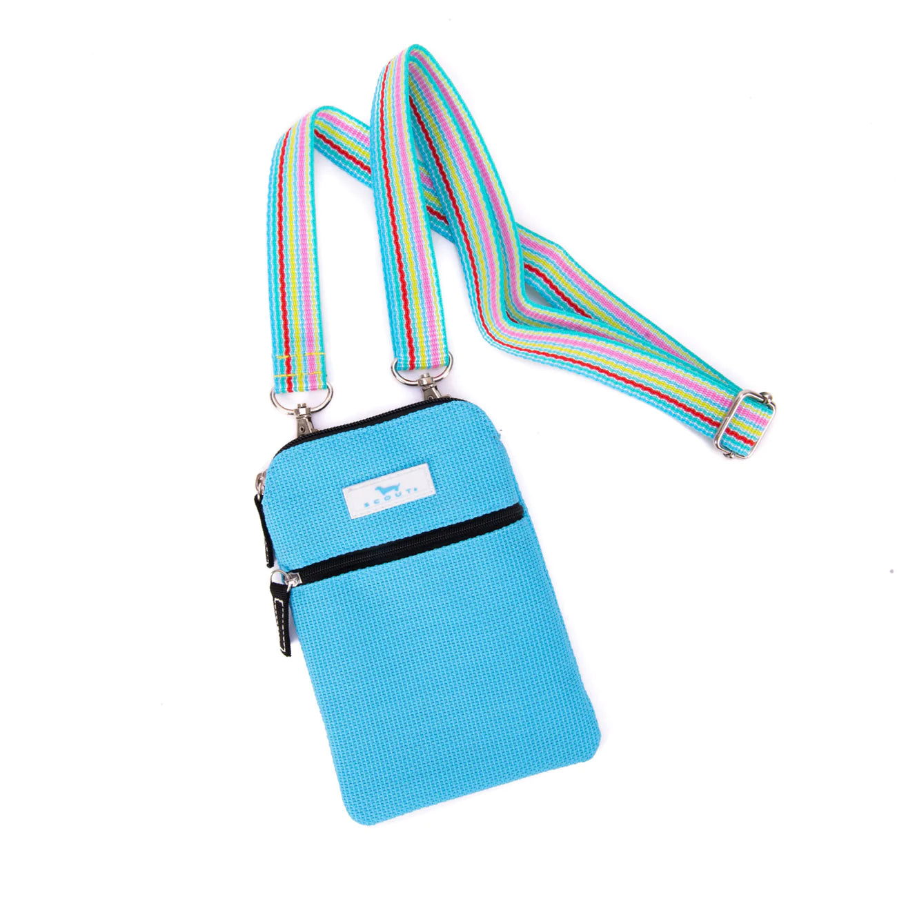 Blue & White Kawaii Stripe Crossbody Bag