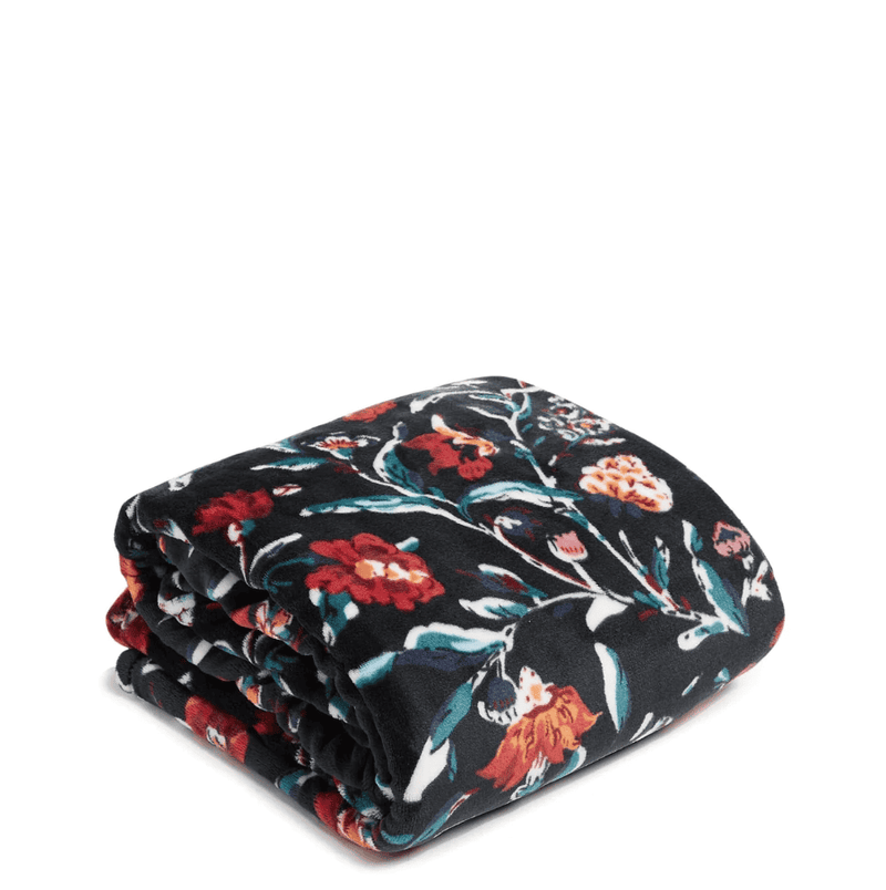 Plush Throw Blanket - Perennials Noir