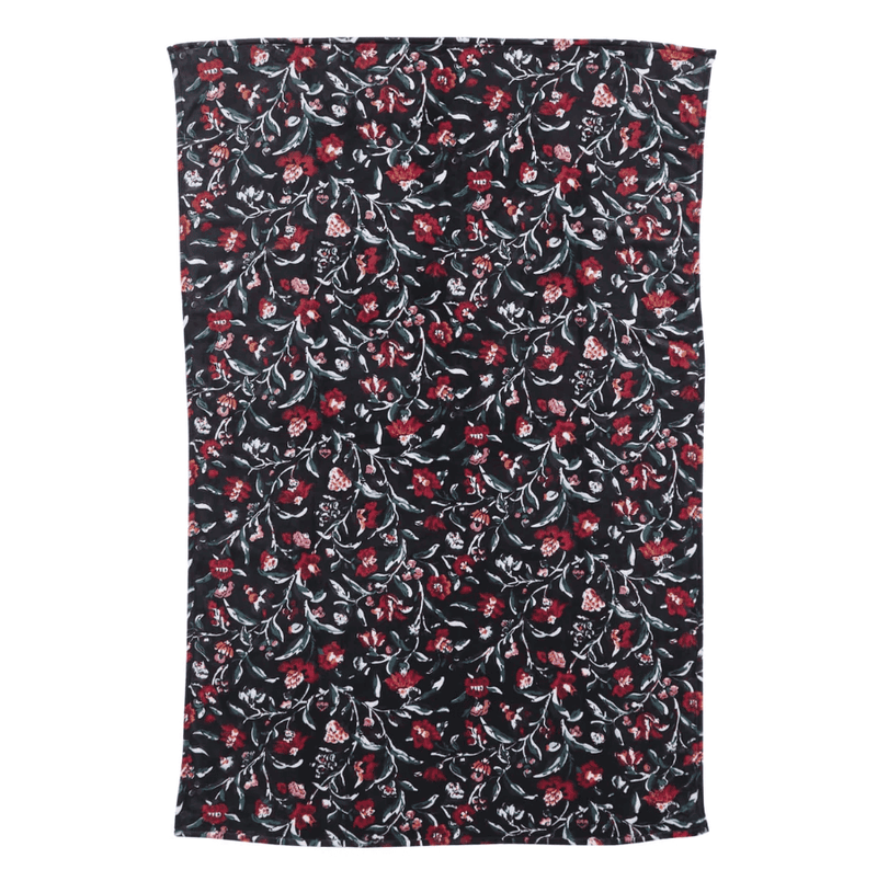 Plush Throw Blanket - Perennials Noir
