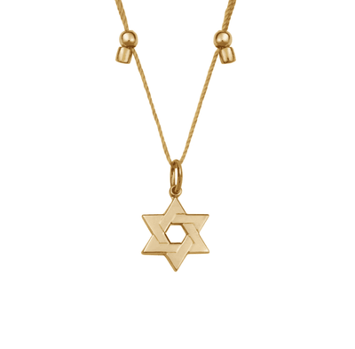 yellow gold necklace with a Star