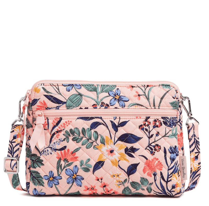 Triple Compartment Crossbody - Paradise Coral