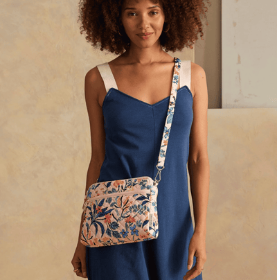 Triple Compartment Crossbody - Paradise Coral