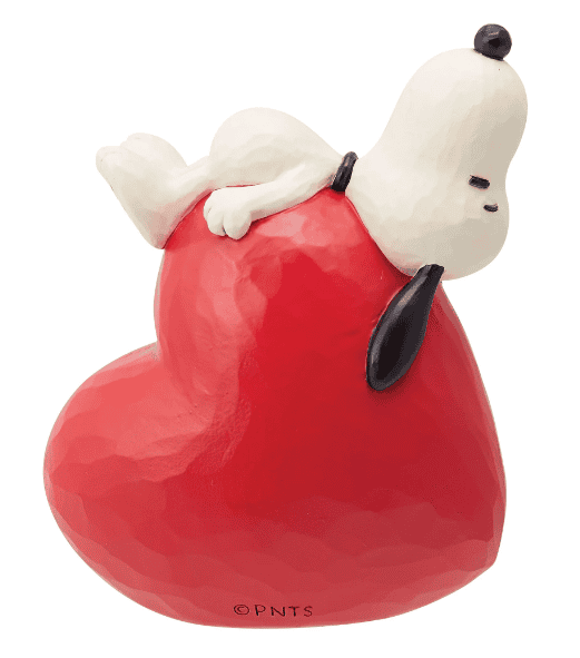 Snoopy Laying on a Heart