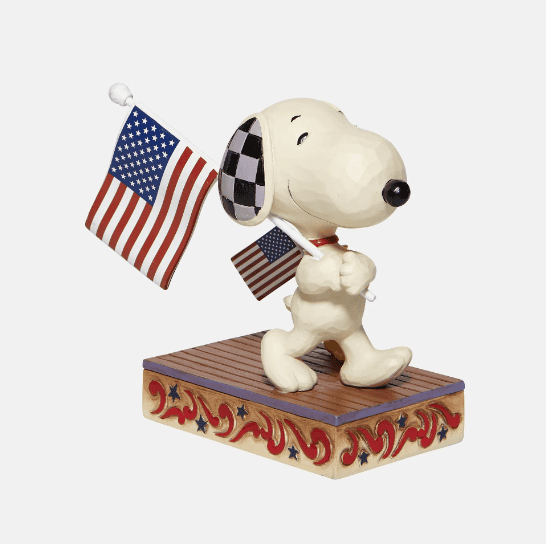 Snoopy & Woodstock with Flags