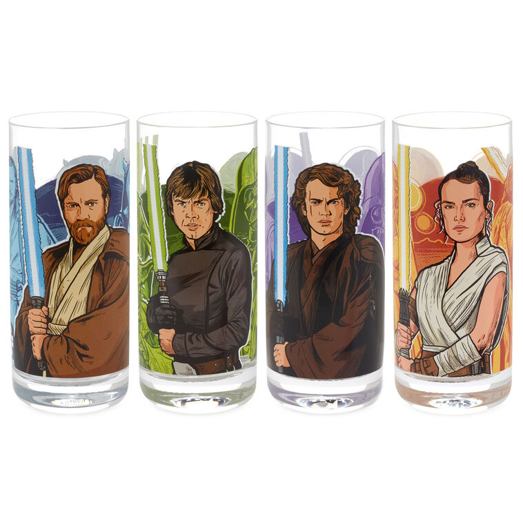 Star Wars Jedi Drinking Glasses, Set of 4