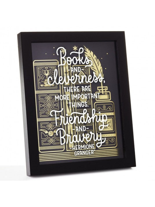 Harry Potter Hermione Books Framed Sentiment