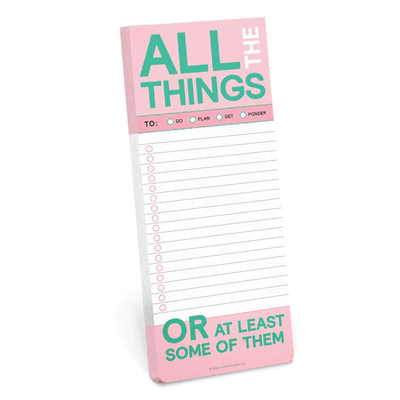 Make-a-List Pads- All The Things