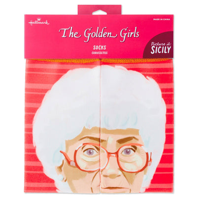The Golden Girls' pair of novelty crew socks One size fits most adults.