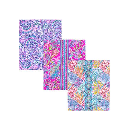 Three-Pack Pocket Folder Set—Shell Me Something Good—with different designs.