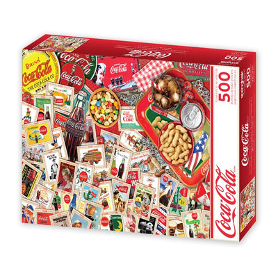 Springbook Collector's Table 500 Piece coca cola playing cards Jigsaw Puzzle