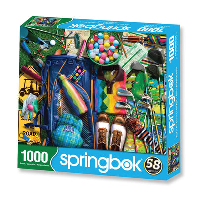 Springbok's 1000 Piece Jigsaw Puzzle Par For The Course - Made in USA