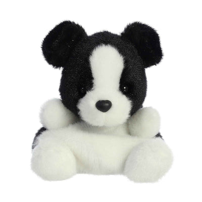 Black and white Steiff Teddy Bear with stitched eyes and smile