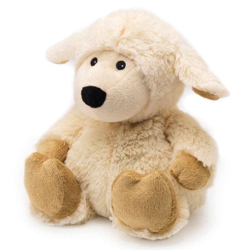 Pink soothes, warms, and comforts a 2-pound baby.plush sheep.
