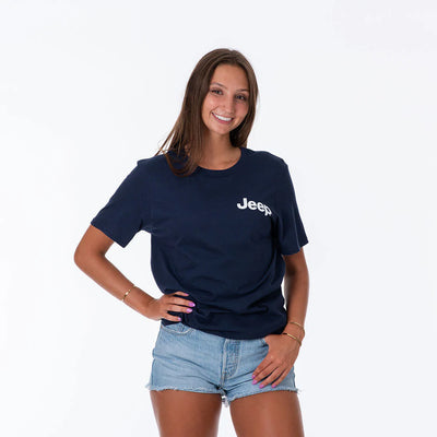 "Line Drive" t-shirt! Constructed of combed ring-spun cotton, this lightweight Jeep shirt is super soft and comfortable.