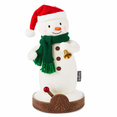 Musical tree lighting snowman plush, 10.5"