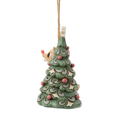 Woodland Rudolph with Tree H/O