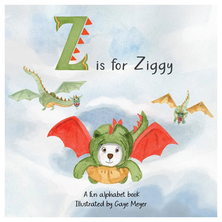 Z Is For Ziggy alphabet book featuring Ziggy&