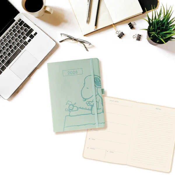 Sage Peanuts® 6 x 8 18-Month Vegan Leather Planner