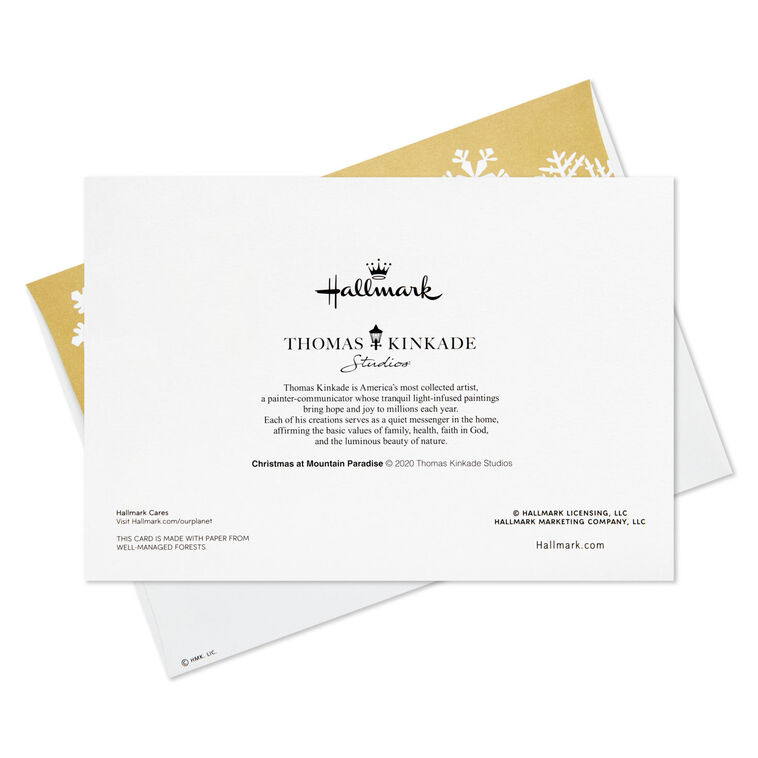 Thomas Kinkade Places Like Home Boxed Christmas Cards, Pack of 16