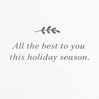 Poinsettias and Evergreen Boughs Packaged Christmas Cards, Set of 5