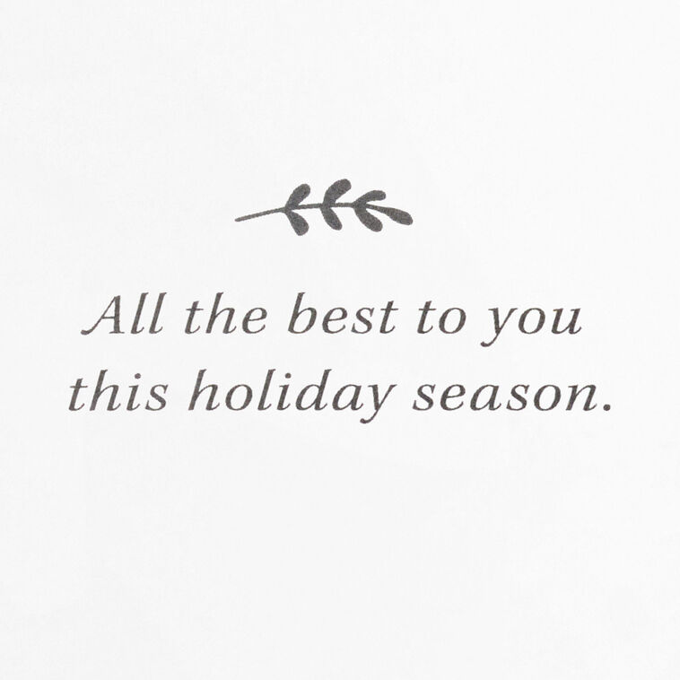 Poinsettias and Evergreen Boughs Packaged Christmas Cards, Set of 5