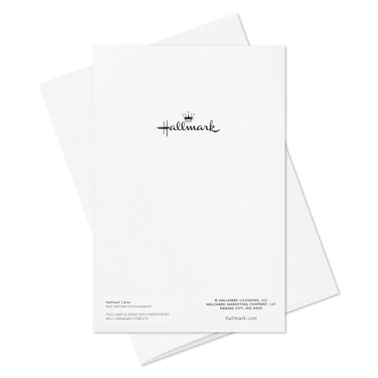 Gold and White Winter Wishes Boxed Christmas Cards Assortment, Pack of 40