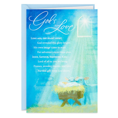God's Love Religious Boxed Christmas Cards, Pack of 16