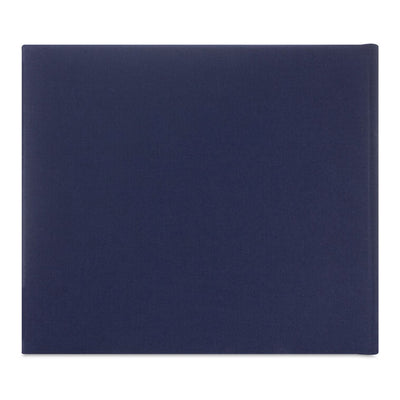 Gold on Navy Linen Customizable Guest Book