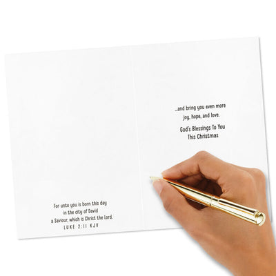 God's Blessings Religious Boxed Christmas Cards, Pack of 16
