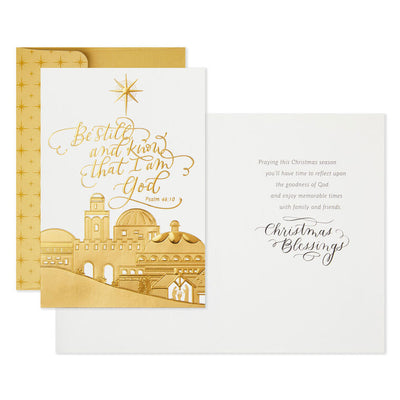 Town of Bethlehem Religious Boxed Christmas Cards, Pack of 16
