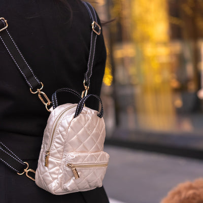 Globetrotter Backpack - Champagne Quilted