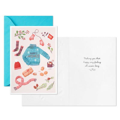 Warmest Wishes Sweater Packaged Christmas Cards, Set of 5