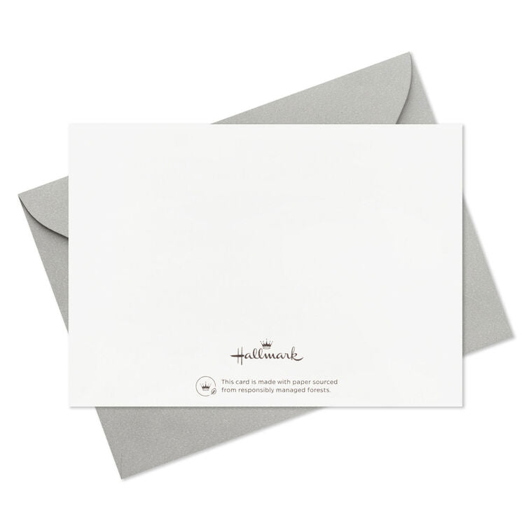 Gold Bee and Dots on White Assorted Blank Flat Thank You Note Cards in Caddy, Pack of 40