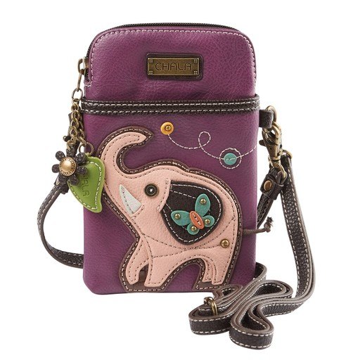 Zip-Around Wallet- Pink Elephant