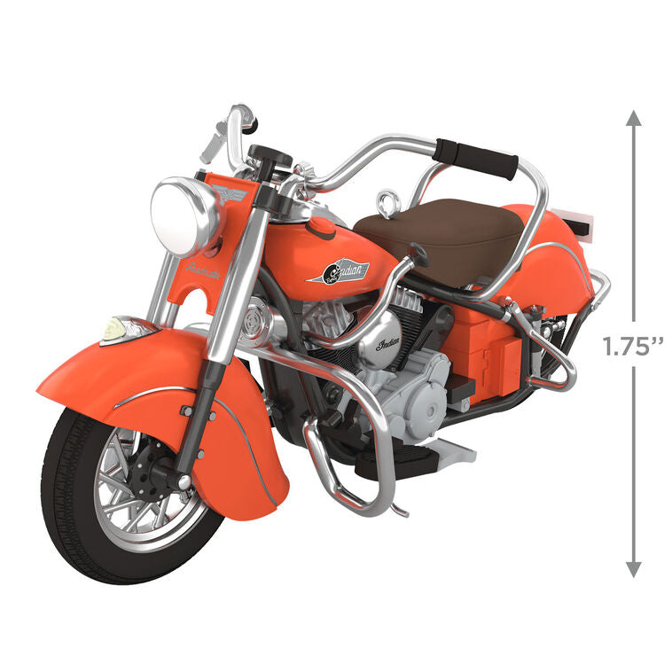 Classic 1953 Indian Chief motorcycle metal ornament by Hallmark.